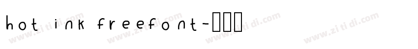 hot ink freefont字体转换